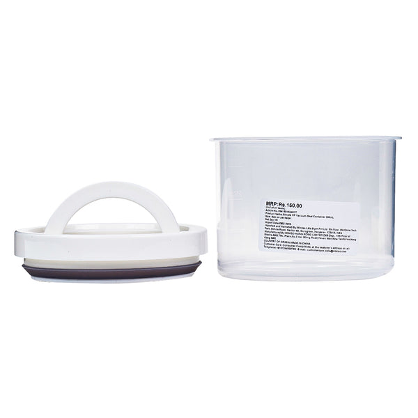 MINISO Kontainer Penyimpanan Sederhana PP Vacuum Dengan Tutup 1.5L / 300ml / 600ml