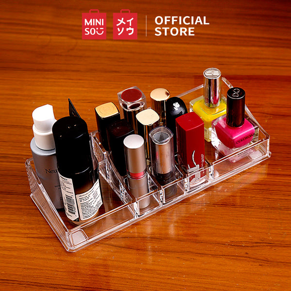 MINISO Box Penyimpanan Make Up Kosmetik Transparan Multifungsi
