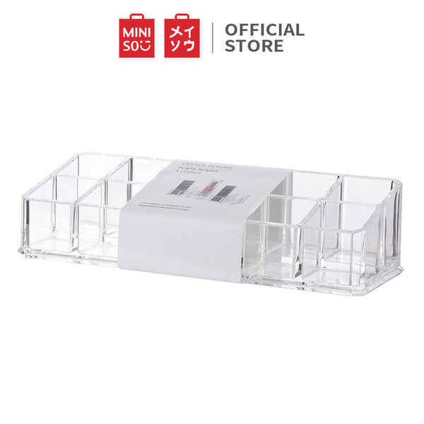 MINISO Rak Penyimpanan Lipstik Transparan Dua Belas Kompartemen