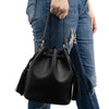 MINISO Tas Bahu Wanita Totebag Sling Bag Bucket Simple Polos Rumbai