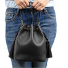 MINISO Tas Bahu Wanita Totebag Sling Bag Bucket Simple Polos Rumbai