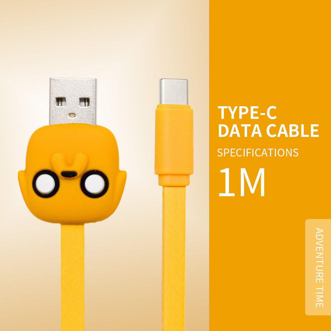 MINISO Charger Kabel Data TYPE-C 1m - Adventure Time