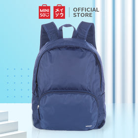 MINISO Tas Pungung Ransel Wanita Pria Lipat Backpack Sekolah Travel