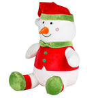 MINISO Boneka Manusia Salju Snowman Doll Natal Bayi Lucu Imut Hadiah Natal Anak Mainan Inovatif Boneka Lembut Baju merah