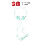 MINISO Headset Headphone Earphone On Ear Kabel Telinga Kucing Cat Ears