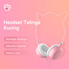 MINISO Headset Headphone Earphone On Ear Kabel Telinga Kucing Cat Ears