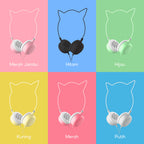 MINISO Headset Headphone Earphone On Ear Kabel Telinga Kucing Cat Ears