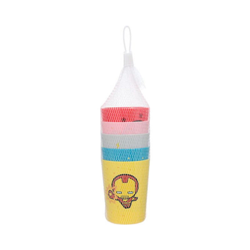 MINISO X MARVEL 5 Paket Gelas Plastik Mini Gelas Anak 200ml