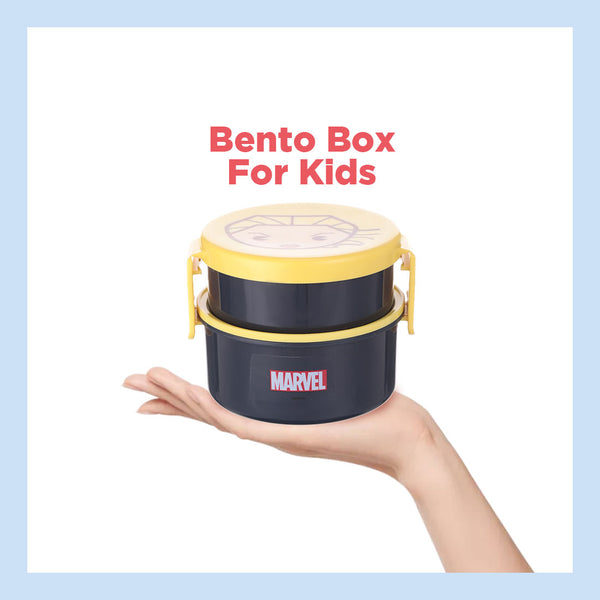 MINISO MARVEL  Double-layered Bento Box kotak makanan food box Spider man/  Iron Man/ Hulk/ Captain America/ Thor/ Captain Marvel