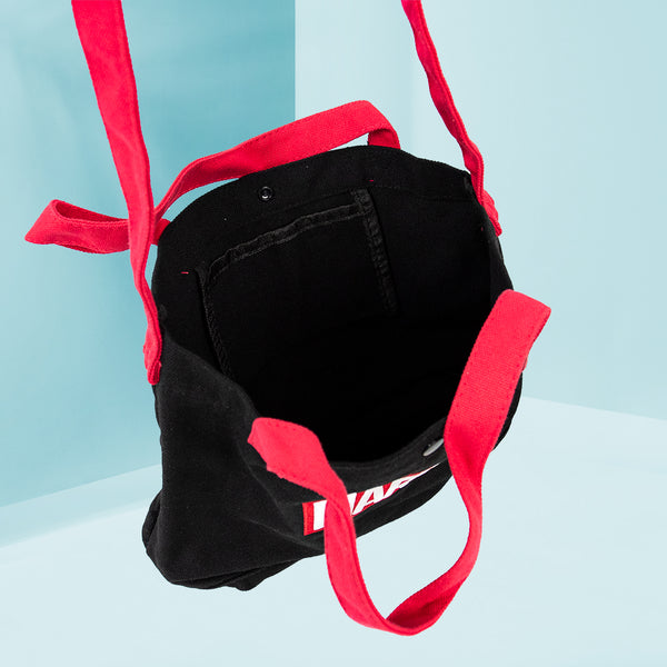 MINISO X Marvel Tas Belanja Bordir Crossbody Bag Tas Selempang Marvel Logo