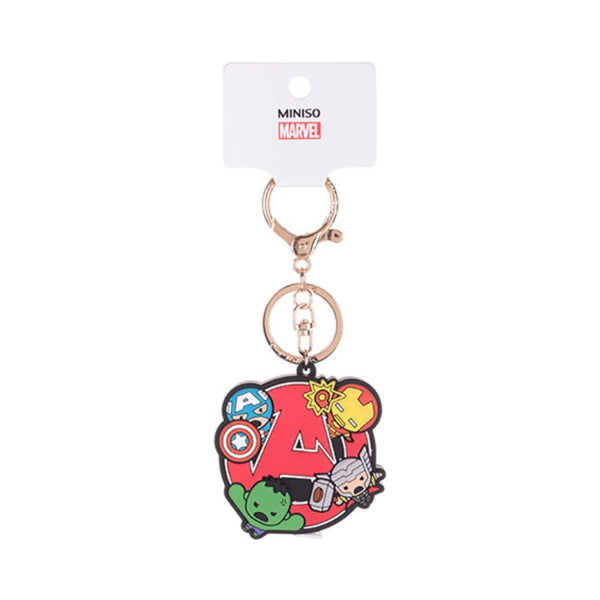 MINISO X MARVEL Pesona Tas dengan Pita Pengukur Dekorasi Tas Liontin Tas
