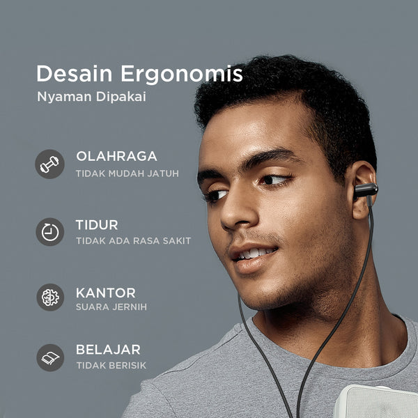 MINISO Earphone Kabel Noise Cancelling  Masuk-Telinga Kapsul: GE-12