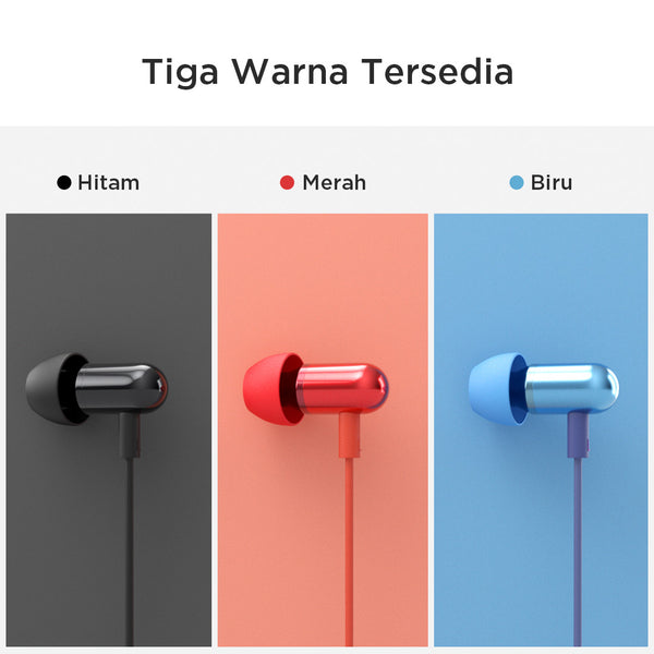 MINISO Earphone Kabel Noise Cancelling  Masuk-Telinga Kapsul: GE-12
