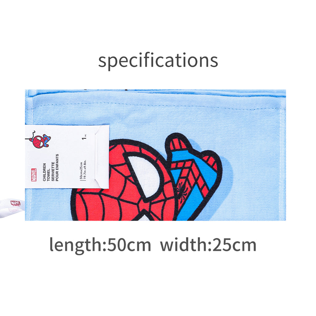 MINISO X MARVEL Handuk Anak 100% Katun Fluffy Terry 50x25cm