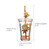 MINISO X MARVEL Tumbler dengan Tutup dan Botol Air Sedotan 320ml
