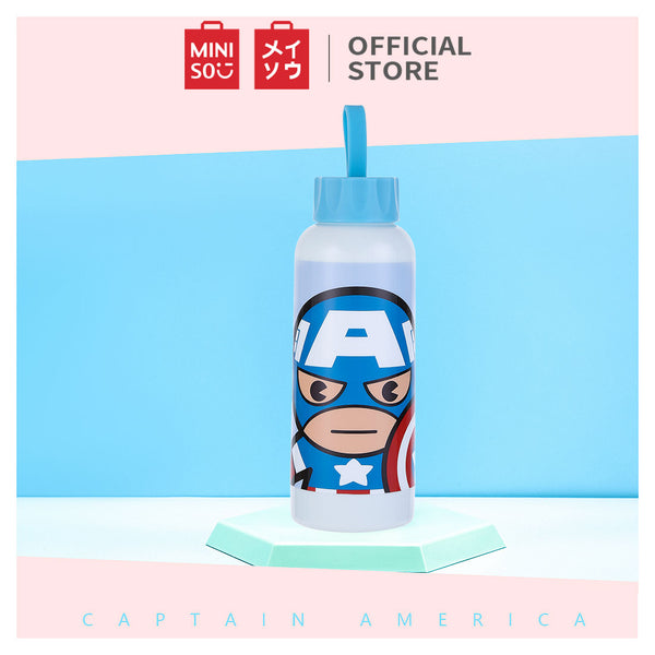 MINISO X MARVEL Botol Minum Tempat Tumbler Tumblr Kaca Buram 300ml
