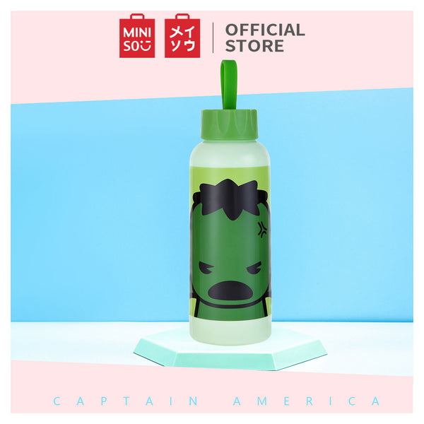 MINISO X MARVEL Botol Minum Tempat Tumbler Tumblr Kaca Buram 300ml