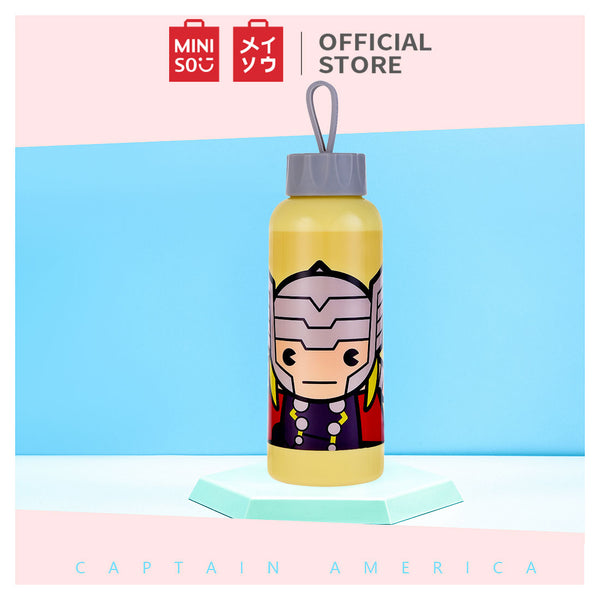 MINISO X MARVEL Botol Minum Tempat Tumbler Tumblr Kaca Buram 300ml