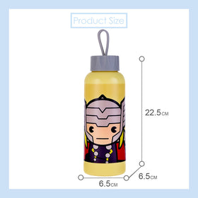 MINISO X MARVEL Botol Minum Tempat Tumbler Tumblr Kaca Buram 300ml