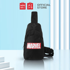 MINISO Marvel Tas Selempang Pria Crossbody Chest Bag Fashion untuk Sekolah Bepergian