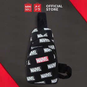MINISO Marvel Tas Selempang Pria Crossbody Chest Bag Fashion untuk Sekolah Bepergian
