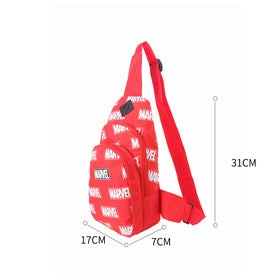 MINISO Marvel Tas Selempang Pria Crossbody Chest Bag Fashion untuk Sekolah Bepergian