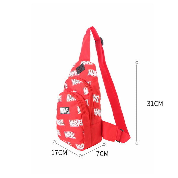 MINISO Marvel Tas Selempang Pria Crossbody Chest Bag Fashion untuk Sekolah Bepergian