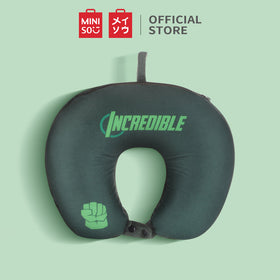 MINISO X MARVEL Bantal Leher 2-in-1 berbentuk U Bantal Perjalanan