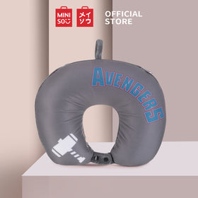 MINISO X MARVEL Bantal Leher 2-in-1 berbentuk U Bantal Perjalanan