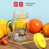 MINISO X MARVEL Botol Minum Tumbler Tempat Air Minum Sedotan Straw Kaca 470ml/710ml