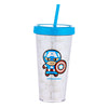 MINISO Marvel Botol Minum Tumbler Tempat Air Minum Sedotan Straw 420ml Gelas Water Bottle Tumbler Tumblr Wadah Penyimpanan Anak Perempuan Laki Sekolah Travel Sport Olahraga Plastik Transparan Lucu Karakter Motif Kartun Premium Portable Ringan