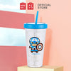 MINISO Marvel Botol Minum Tumbler Tempat Air Minum Sedotan Straw 420ml Gelas Water Bottle Tumbler Tumblr Wadah Penyimpanan Anak Perempuan Laki Sekolah Travel Sport Olahraga Plastik Transparan Lucu Karakter Motif Kartun Premium Portable Ringan