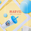 MINISO Marvel Botol Minum Tumbler Tempat Air Minum Sedotan Straw 420ml Gelas Water Bottle Tumbler Tumblr Wadah Penyimpanan Anak Perempuan Laki Sekolah Travel Sport Olahraga Plastik Transparan Lucu Karakter Motif Kartun Premium Portable Ringan