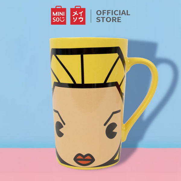 MINISO Marvel Cangkir Keramik Mug Gelas karakter lucu Gelas Minum Susu Kopi Tumblr Kramik 550ml