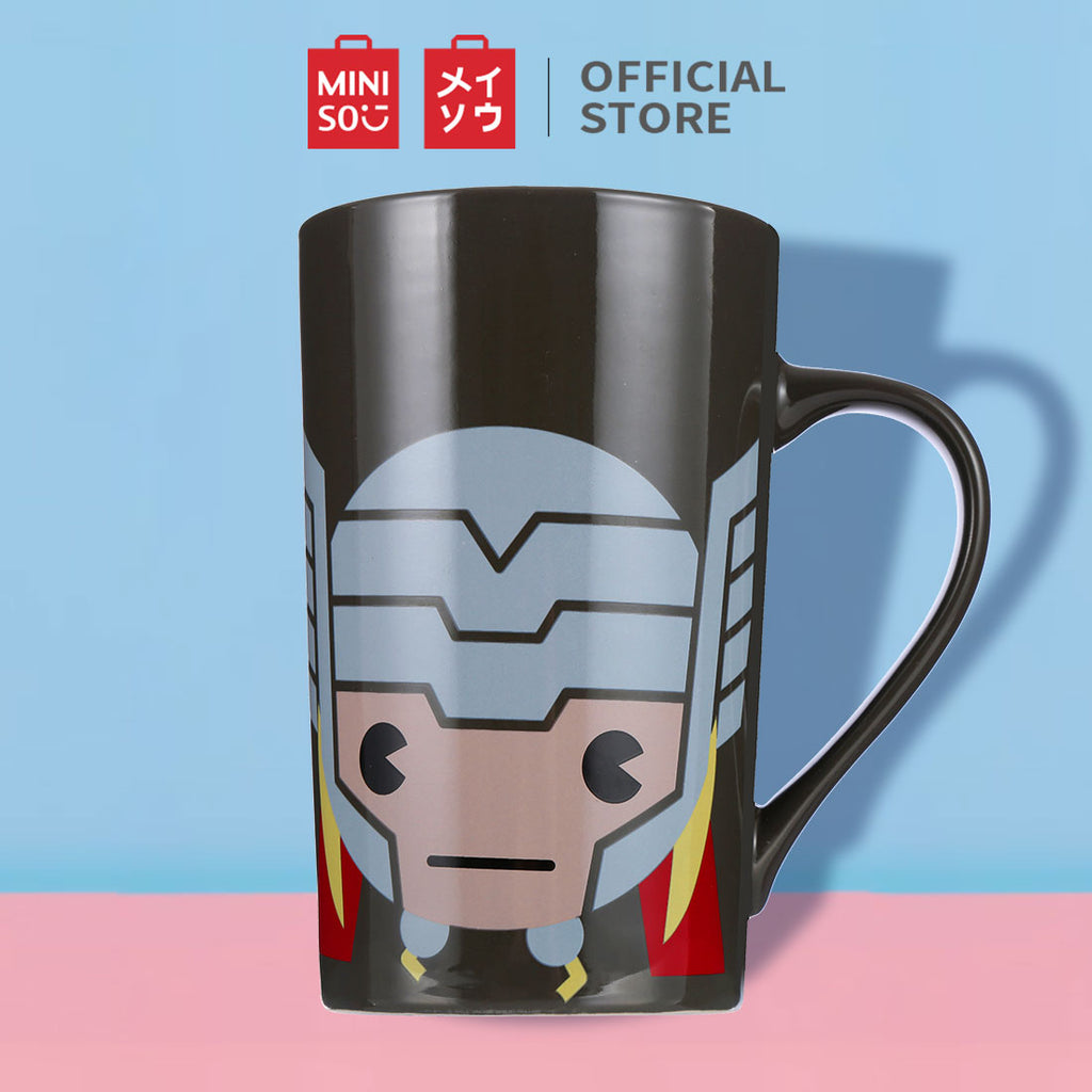 MINISO Marvel Cangkir Keramik Mug Gelas karakter lucu Gelas Minum Susu Kopi Tumblr Kramik 550ml