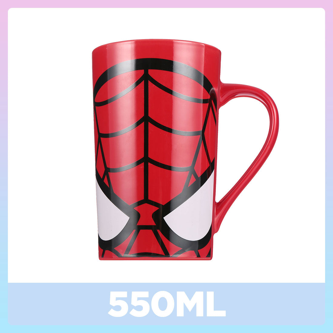 MINISO Marvel Cangkir Keramik Mug Gelas karakter lucu Gelas Minum Susu Kopi Tumblr Kramik 550ml