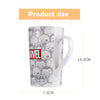 MINISO Marvel Cangkir Keramik Mug Gelas karakter lucu Gelas Minum Susu Kopi Tumblr Kramik Komik Dapur Rumah Kantor 550ml