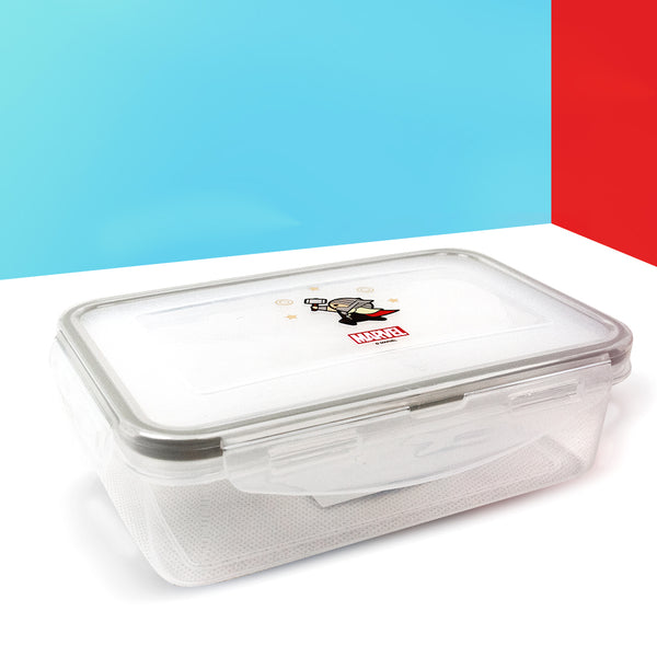 MINISO Marvel Kotak Makan Plastik Kotak Penyimpan Makanan Wadah Tempat Makanan 600ml, Random Pick