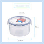 MINISO Marvel Kotak Makan Plastik Kotak Penyimpan Makanan Wadah Tempat Makanan 750ml, Random Pick