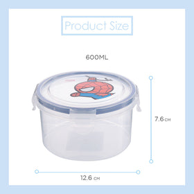 MINISO Marvel Kotak Makan Plastik Kotak Penyimpan Makanan Wadah Tempat Makanan 750ml, Random Pick