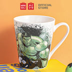 MINISO X MARVEL Mug Keramik Cangkir Kopi Cangkir Teh Panas dengan Pegangan 346ml