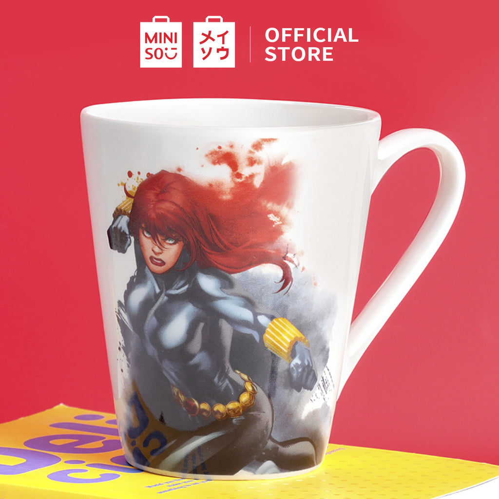 MINISO X MARVEL Mug Keramik Cangkir Kopi Cangkir Teh Panas dengan Pegangan 346ml
