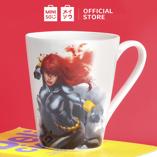 MINISO X MARVEL Mug Keramik Cangkir Kopi Cangkir Teh Panas dengan Pegangan 346ml