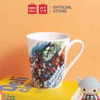 MINISO X MARVEL Mug Keramik Cangkir Kopi Cangkir Teh Panas dengan Pegangan 346ml