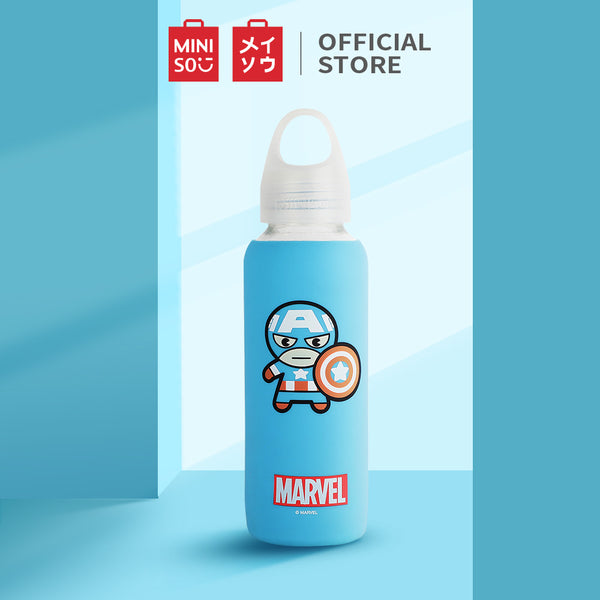 MINISO X MARVEL Botol Minum Tempat Tumbler Tumblr Kaca 300ml
