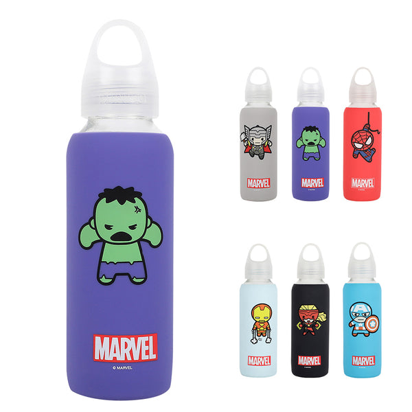 MINISO X MARVEL Botol Minum Tempat Tumbler Tumblr Kaca 300ml