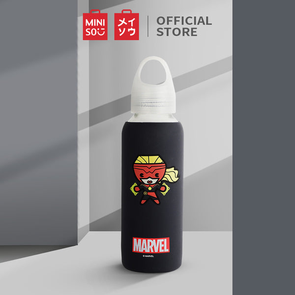 MINISO X MARVEL Botol Minum Tempat Tumbler Tumblr Kaca 300ml