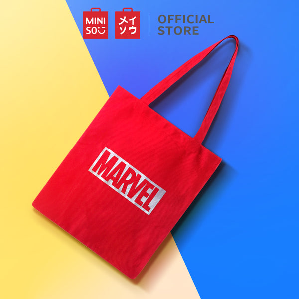 MINISO Marvel Totebag Tas Tote Tas Belanja Shopping Bag Canvas Karakter Lucu