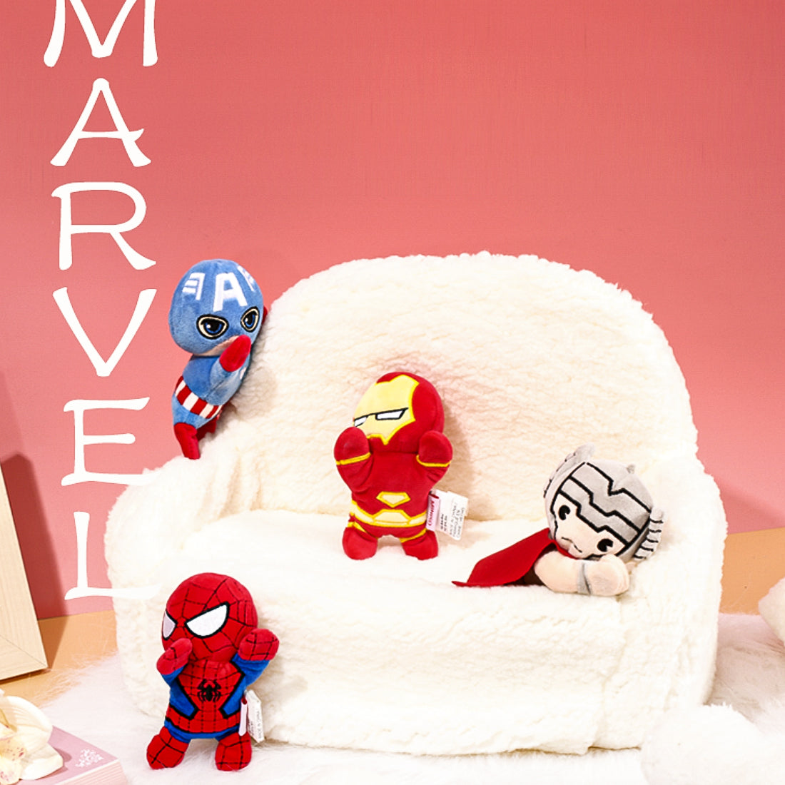 MINISO X Marvel Magnet Kulkas Mainan Boneka Mewah
