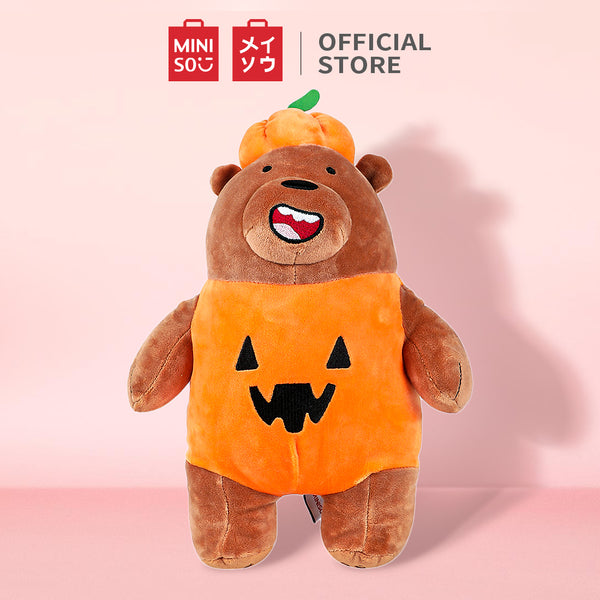 MINISO We Bare Bears Standing Plush 10  Toy with Hat